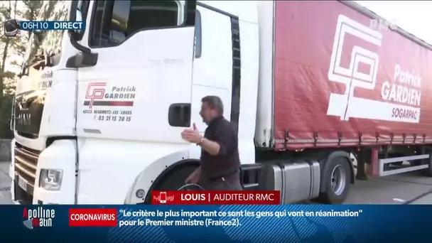 L'inquiétude de Louis, routier: "Les annonces anti-Covid ont eu un impact direct sur deux CDD"