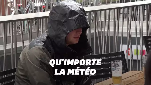 En Belgique, réouverture des terrasses de cafés et restaurants sous une météo maussade