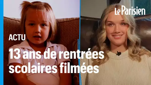 De la maternelle à la terminale, ce père a interviewé sa fille à chaque rentrée scolaire