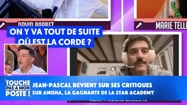 Jean-Pascal Lacoste revient sur ses critiques sur Anisha, la gagnante de la Star Academy !