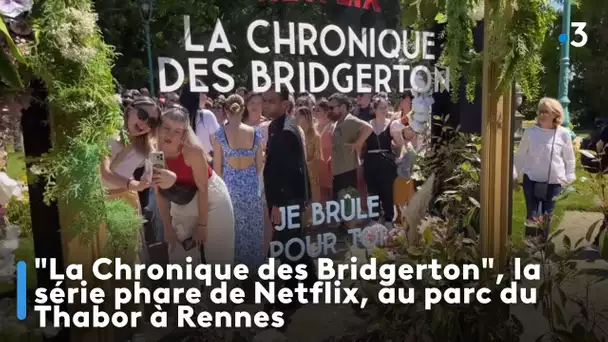 "La Chronique des Bridgerton", la série phare de Netflix, au parc du Thabor à Rennes