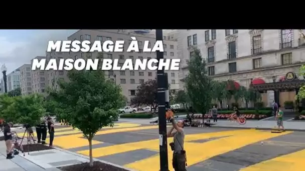 Un "Black Lives Matter" géant devant la Maison Blanche