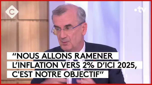 Inflation en baisse : ça va continuer ? - François Villeroy de Galhau - C à vous - 23/11/2023