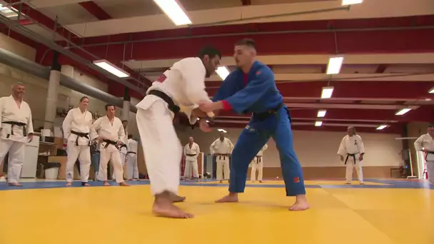 Le champion olympique iranien, Saeid Mollaei, présente son judo atypique au club de Grand-Quevilly