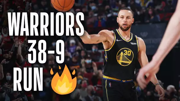 Chase Center Ceiling on FIRE 38-9 Warriors DOMINATING Run 🔥🔥