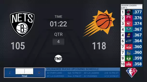 Wizards @ Bucks  | NBA on TNT Live Scoreboard