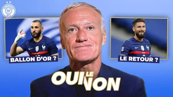 Benzema BALLON D'OR, le RETOUR de Giroud ? - Le Oui-Non de Didier Deschamps !