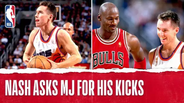 Rookie Steve Nash Asked MJ For His Kicks 👀 | #NBATogether