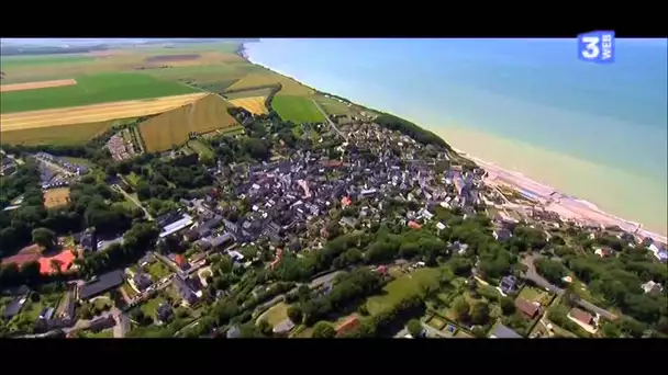 Belles images aériennes du tour de France sur la côte d&#039;Albâtre