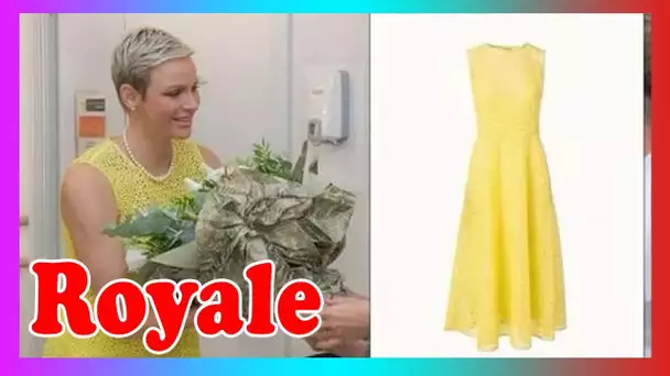 «Elle a l'air heureuse» La princesse Charlene «brille» d@ns une robe colorée – «parfaite pour elle»