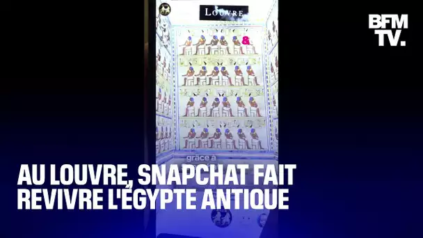 Au Louvre, Snapchat fait revivre l'Égypte antique en réalité augmentée