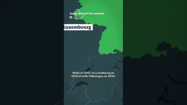 La carte du monde des pays qui ont légaliser le cannabis récréatif