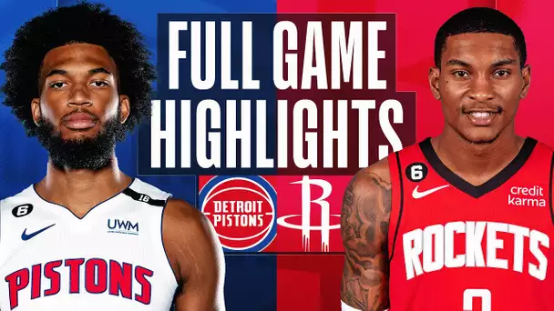 PISTONS at ROCKETS | FULL GAME HIGHLIGHTS | March 31, 2023