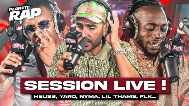 SESSION LIVE avec Heuss L'Enfoiré, Yaro, Lil Thams, Nyma, Crilin, FLK... #PlanèteRap