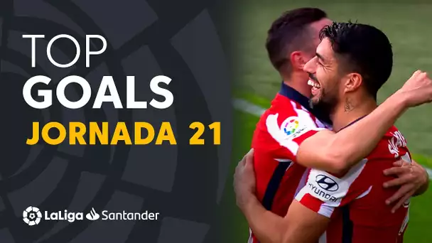 Todos los goles de la jornada 21 de LaLiga Santander 2020/2021