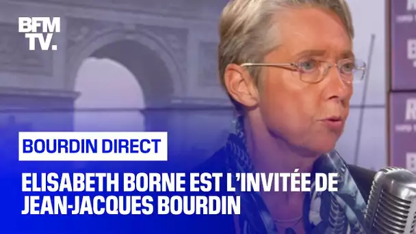 Elisabeth Borne face à Jean-Jacques Bourdin en direct