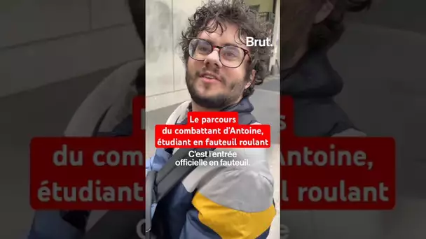Le parcours du combattant d'Antoine, étudiant en fauteuil roulant