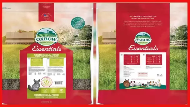 Oxbow Essentials Chinchilla Food - All Natural Chinchilla Food - 25 lb.