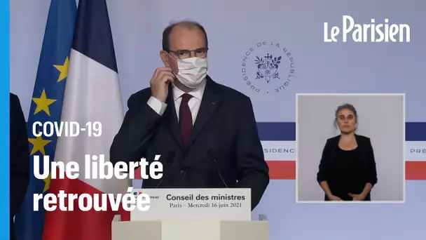 Covid 19 : Castex annonce la fin du port du masque en extérieur et du couvre-feu