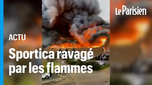 Le Sportica et sa salle de basket ravagés dans un gigantesque incendie à Gravelines