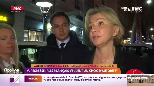 Présidentielle : "les Français veulent un choc d'autorité", selon Valérie Pécresse