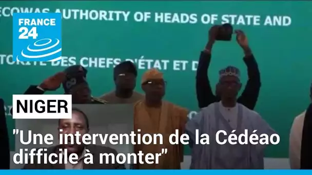 Niger: réunions de chefs militaires pro et antiputchistes, "une intervention difficile à monter"