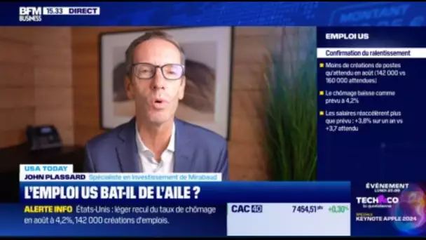 EMPLOI US : "Ces chiffres ne sont pas assez mauvais pour que la Fed envisage de baisser de 50 pb"