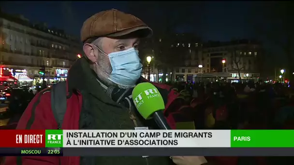 Installation d'un camp de migrants à Paris : «Ce soir on rend visibles les invisibles»