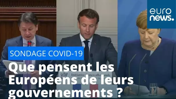 Sondage Euronews : le regard des Français, des Allemands et des Italiens sur la gestion de la crise