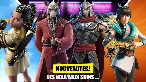 LES NOUVEAUX SKINS MAITRE SPLINTER, SHREDDER ET AUTRES ... (FORTNITE NEWS)