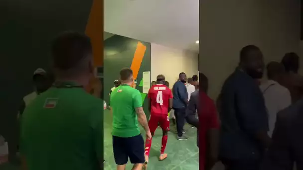 La joie des équato-guinéens au moment de regagner les vestiaires 🇬🇶