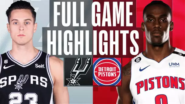 SPURS at PISTONS | FULL GAME HIGHLIGHTS | February 10, 2023
