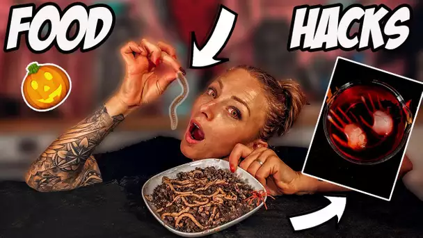 JE TESTE DES FOOD HACKS HALLOWEEN ! (et ça donne pas vraiment faim !)