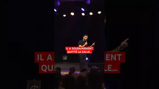 Il a soudainement quitté la salle… 😳 #humour #pourtoi #standup