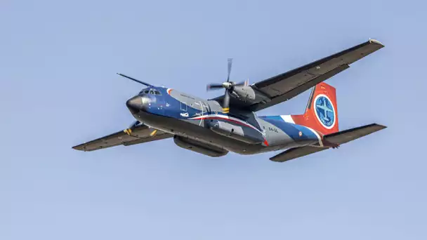 Haute-Saône : le C-160 Transall survol la BA116 pour sa tournée d'adieu
