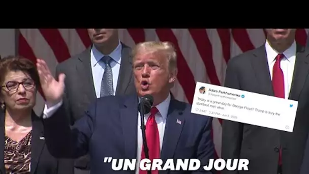 Donald Trump: la baisse du chômage est "un grand jour" pour George Floyd