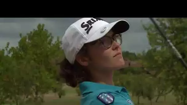 Portrait d'Oxana Broan, joueuse de golf prometteuse