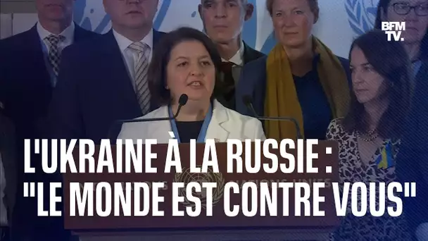 "Le monde entier est contre vous": le message d'une ambassadrice de l'Ukraine à Poutine