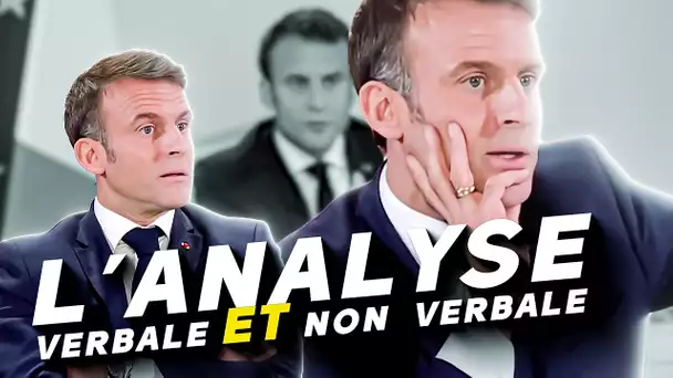 Analyse de la conférence d'E. Macron (du non verbal mais aussi un peu de verbal)