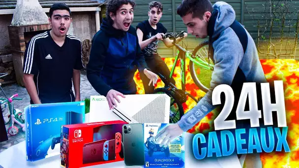 ON S'OFFRE DES CADEAUX PENDANT 24H ! 😱🥶 ( Younes s'est fait PRANK)