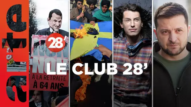 Ukraine, OTAN, réforme des retraites, cinéma… : le Club 28' ! - 28 Minutes - ARTE