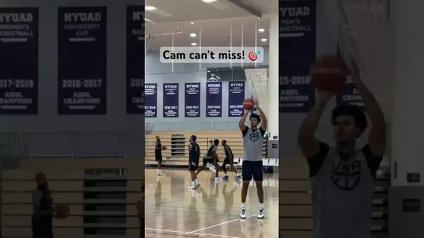 How many 3’s can Cam Johnson make in a row? 🤔 | #Shorts