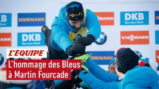 Biathlon : Le drôle d'hommage des Bleus à Martin Fourcade