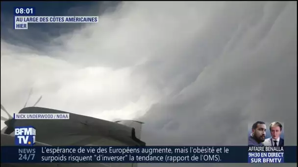 Un avion filme l’œil de l&#039;ouragan Florence au large des côtes américaines