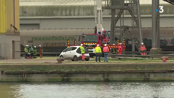 Incendie dans un silo de céréales du port de Rouen