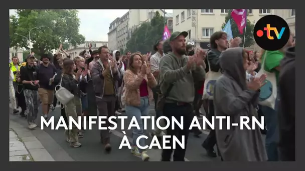 Législatives 2024 : manifestation à Caen suite à l'annonce des résultats