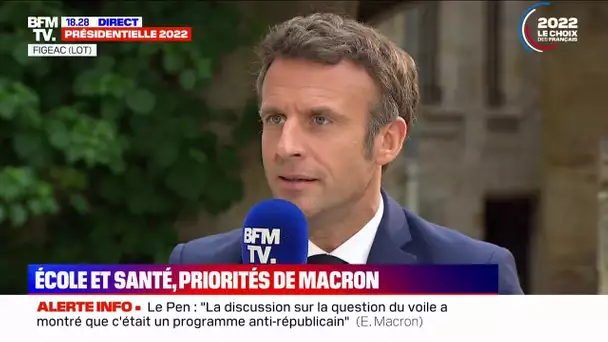 Emmanuel Macron: "C'est un référendum sur l'avenir de la France, ce 24 avril"