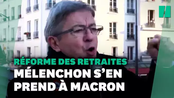 "Soyez maudit": Jean-Luc Mélenchon exhorte Emmanuel Macron à renoncer à sa réforme des retraites