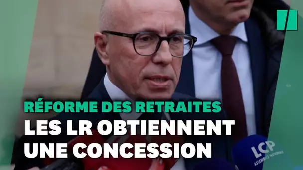 Sur la réforme des retraites, Éric Ciotti et les LR obtiennent une concession sur ce point