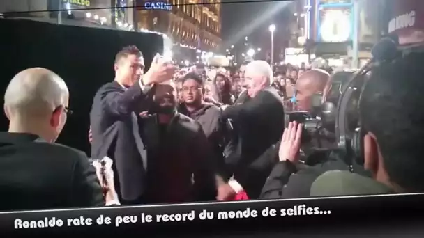 Quand Ronaldo tente de battre le record du monde de selfies